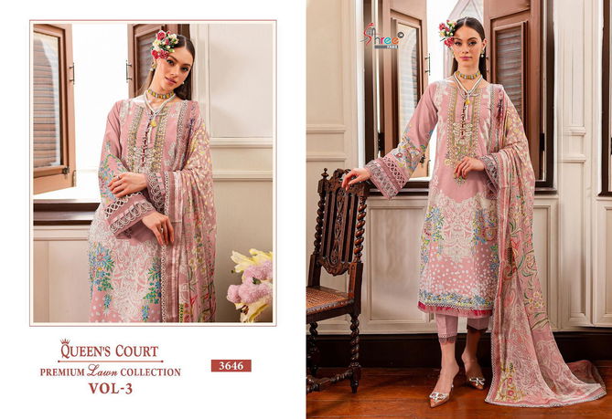 Queens Court Premium Vol 3 By Shree Cotton Pakistani Suits Wholesale Price In Surat
